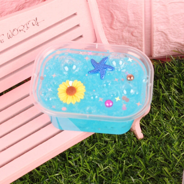 Wholesale Foaming Glue Crystal Mud Slime Decompression Toys JDC-FT-LingK002 fidgets toy 灵卡 blue Wholesale Jewelry JoyasDeChina Joyas De China