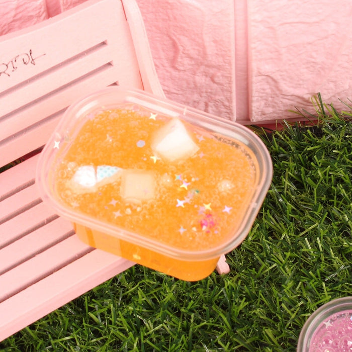 Wholesale Foaming Glue Crystal Mud Slime Decompression Toys JDC-FT-LingK002 fidgets toy 灵卡 orange Wholesale Jewelry JoyasDeChina Joyas De China