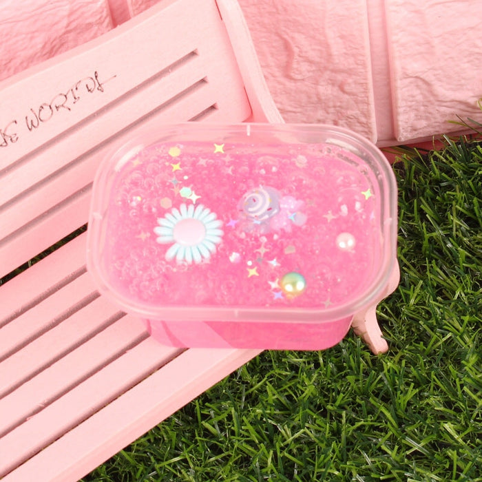 Wholesale Foaming Glue Crystal Mud Slime Decompression Toys JDC-FT-LingK002 fidgets toy 灵卡 pink Wholesale Jewelry JoyasDeChina Joyas De China