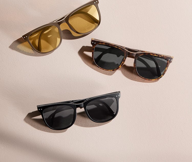 Wholesale folding portable sunglasses JDC-SG-KD133 Sun Glasses 珂盾 Wholesale Jewelry JoyasDeChina Joyas De China