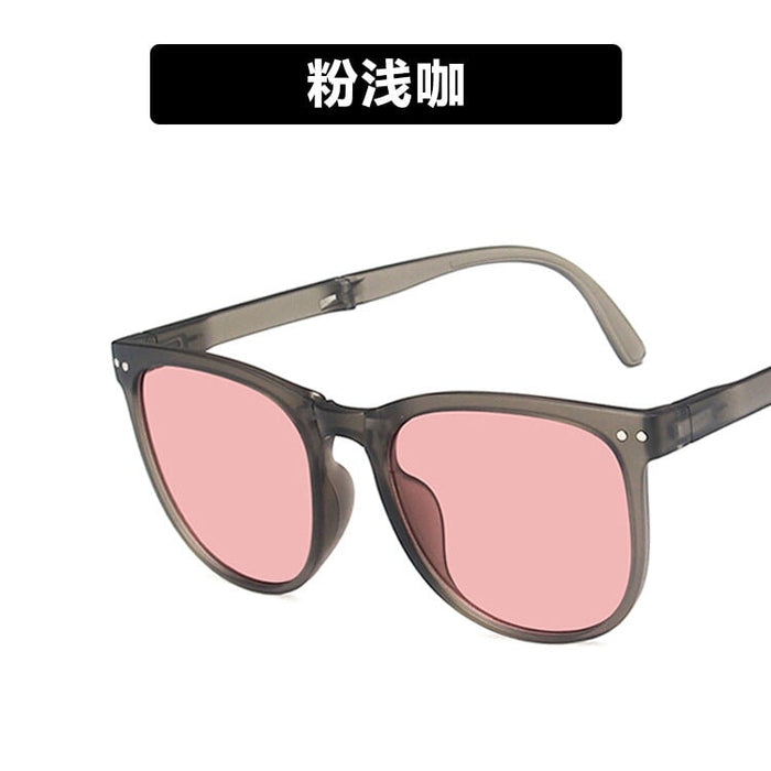 Wholesale folding portable sunglasses JDC-SG-KD133 Sun Glasses 珂盾 Fenqian coffee / Wholesale Jewelry JoyasDeChina Joyas De China