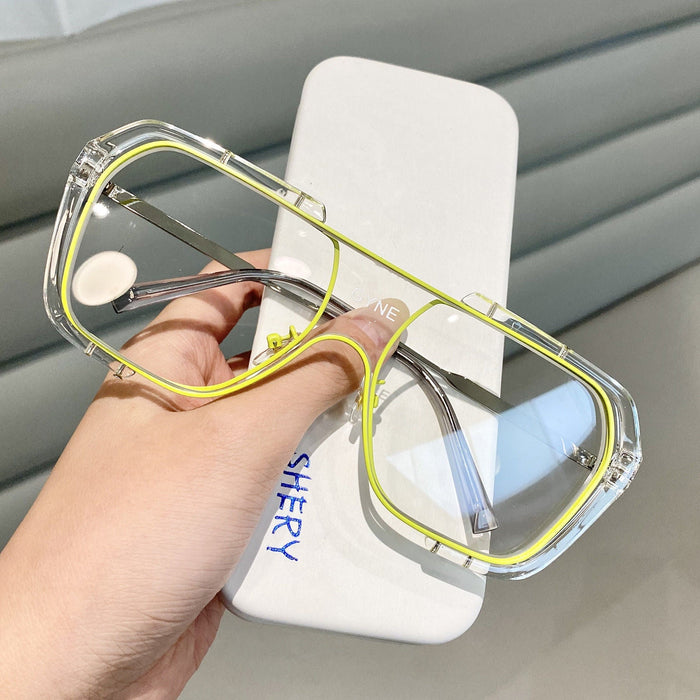 Wholesale Frameless Large Frame Resin Lens PC Metal Sunglasses JDC-SG-JinF032 Sunglasses 季丰 Wholesale Jewelry JoyasDeChina Joyas De China