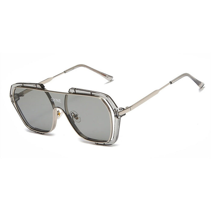 Wholesale Frameless Large Frame Resin Lens PC Metal Sunglasses JDC-SG-JinF032 Sunglasses 季丰 grey Wholesale Jewelry JoyasDeChina Joyas De China
