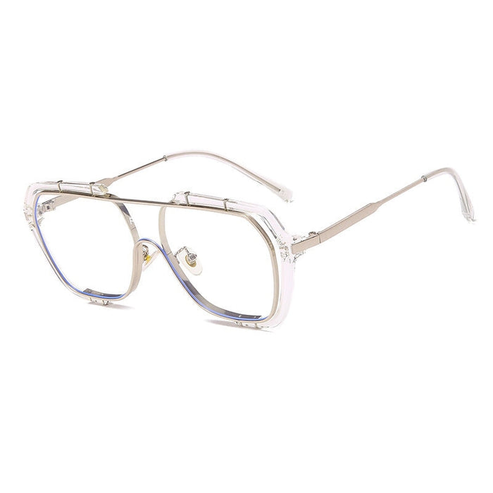 Wholesale Frameless Large Frame Resin Lens PC Metal Sunglasses JDC-SG-JinF032 Sunglasses 季丰 silver kuang Wholesale Jewelry JoyasDeChina Joyas De China