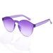 Wholesale Frameless One Piece PC Transparent Sunglasses JDC-SG-XingY003 Sunglasses 兴业 Progressive violet Wholesale Jewelry JoyasDeChina Joyas De China
