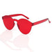 Wholesale Frameless One Piece PC Transparent Sunglasses JDC-SG-XingY003 Sunglasses 兴业 Transparent red Wholesale Jewelry JoyasDeChina Joyas De China