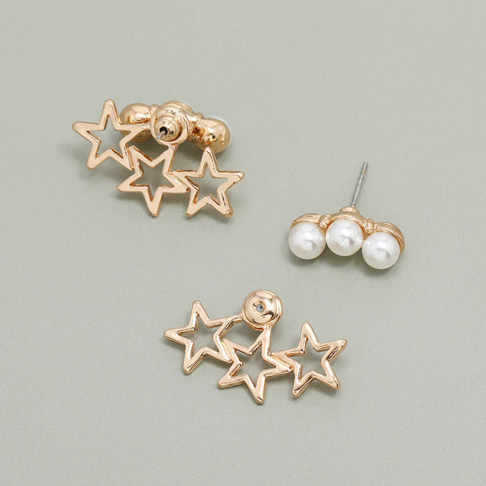 Wholesale French fashion super immortal five pointed star Earrings JDC-ES-KQ084 Earrings JoyasDeChina Wholesale Jewelry JoyasDeChina Joyas De China