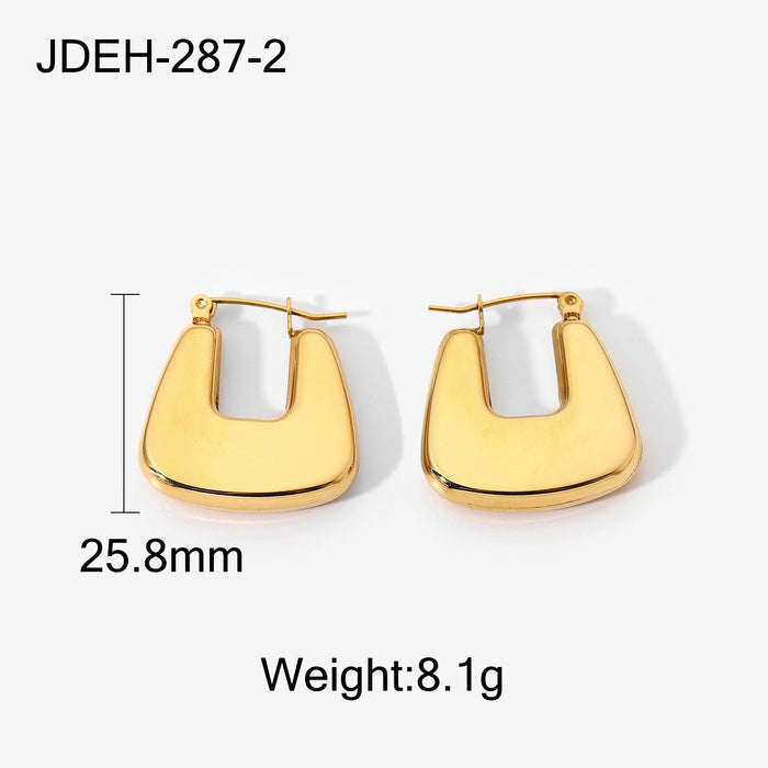 Wholesale French U-shaped earrings female earrings JDC-ES-JD193 Earrings JoyasDeChina Wholesale Jewelry JoyasDeChina Joyas De China