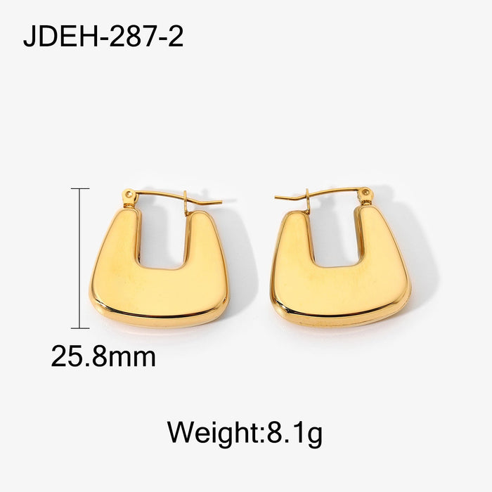 Wholesale French U-shaped earrings female earrings JDC-ES-JD193 Earrings JoyasDeChina -287-2 Wholesale Jewelry JoyasDeChina Joyas De China