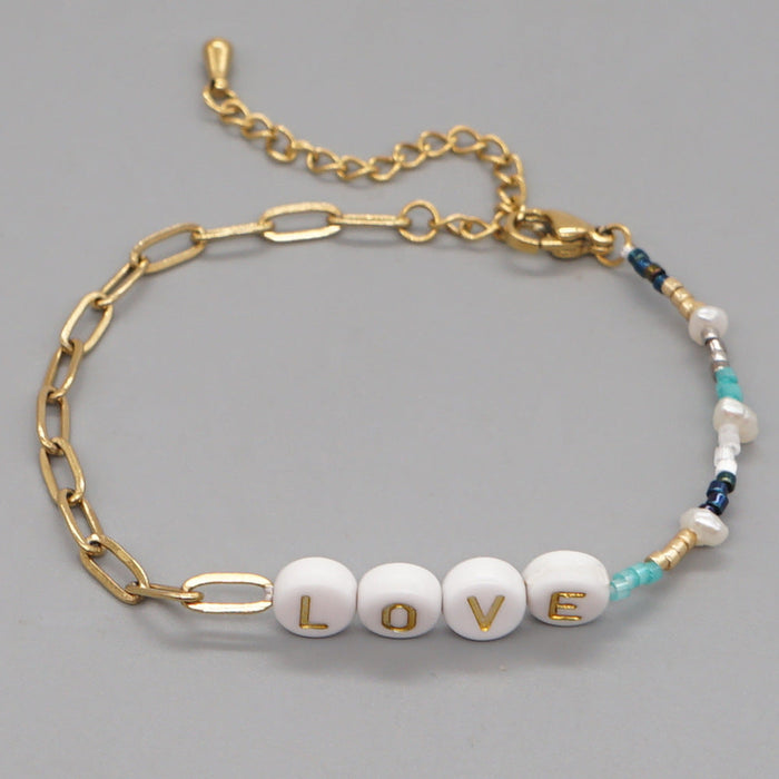 Wholesale Freshwater pearl woven beach style bracelet JDC-BT-GBH021 Bracelet JoyasDeChina -B210094A Wholesale Jewelry JoyasDeChina Joyas De China