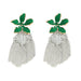 Wholesale fringed flower alloy earrings JDC-ES-V227 earrings JoyasDeChina green Wholesale Jewelry JoyasDeChina Joyas De China
