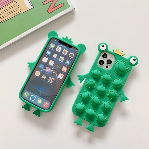 Bulk Jewelry Wholesale frog bubble iphone12 mobile phone case XR New XS apple 11promax silicone cover jdc-pc-bn004 Wholesale factory from China YIWU China