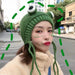 Wholesale frog wool knitted hat JDC-FH-NLS013 Fashionhat 倪罗诗 Wholesale Jewelry JoyasDeChina Joyas De China