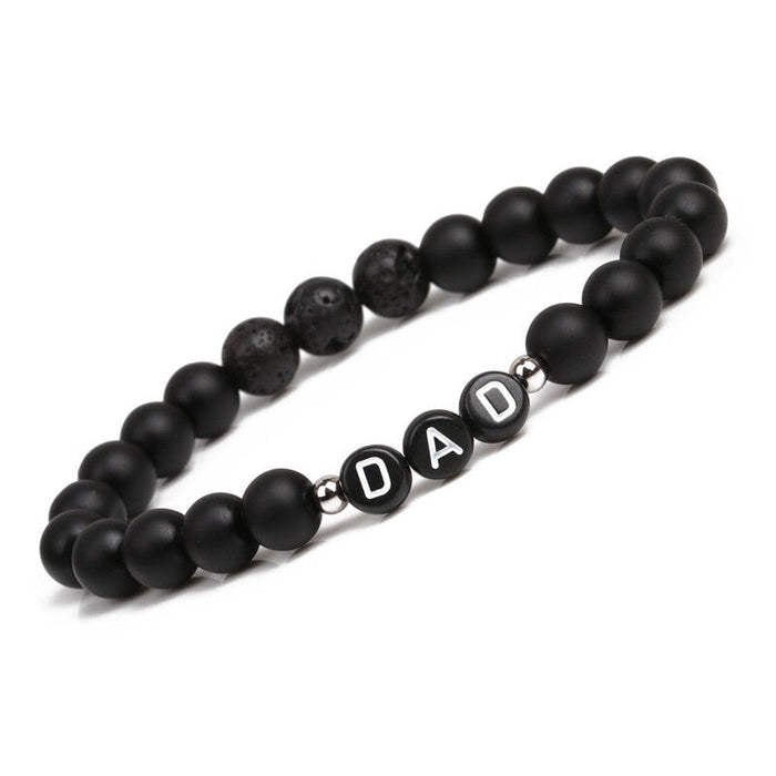 Wholesale Frosted Stone Onyx Bead bracelet JDC-BT-ChanX005 Bracelet 昌鑫 Black Wholesale Jewelry JoyasDeChina Joyas De China