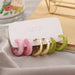 Wholesale fruit green alloy acrylic earrings JDC-ES-SF074 Earrings JoyasDeChina Pink Wholesale Jewelry JoyasDeChina Joyas De China