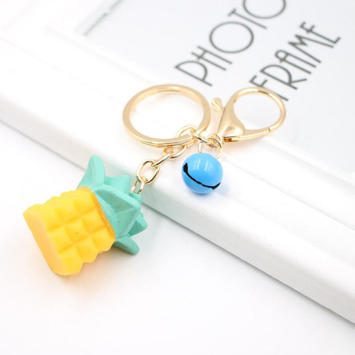 Wholesale Fruit Resin Alloy Keychain JDC-KC-Zuge034 Keychains 祖格 bl / Wholesale Jewelry JoyasDeChina Joyas De China