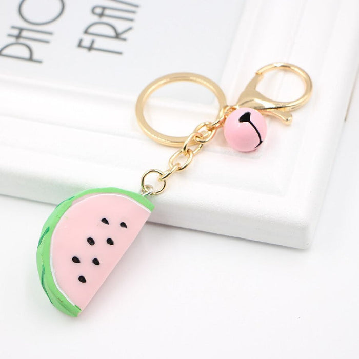 Wholesale Fruit Resin Alloy Keychain JDC-KC-Zuge034 Keychains 祖格 xg / Wholesale Jewelry JoyasDeChina Joyas De China