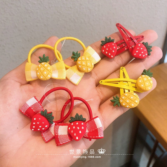 Wholesale fruit small rubber band does not hurt hair hair scrunchies MOQ≥5 JDC-HS-Shij008 Hair Scrunchies 世景 Wholesale Jewelry JoyasDeChina Joyas De China