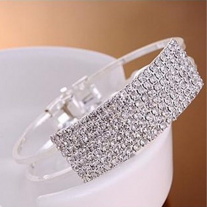 Wholesale full diamond alloy bracelet JDC-BT-RL033 Bracelet 瑞列 Silver Wholesale Jewelry JoyasDeChina Joyas De China