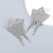 Wholesale full diamond geometric Tassel Earrings JDC-ES-JL513 Earrings JoyasDeChina silver Wholesale Jewelry JoyasDeChina Joyas De China