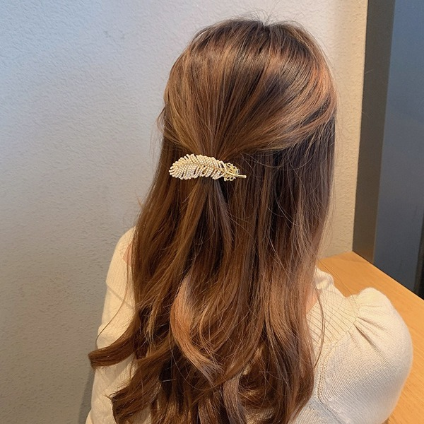 Bulk Jewelry Wholesale full diamond metal high-end fashion hair clip JDC-HD-bd019 Wholesale factory from China YIWU China