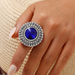 Wholesale full diamond round ring JDC-RS-KQ010 Rings JoyasDeChina Wholesale Jewelry JoyasDeChina Joyas De China