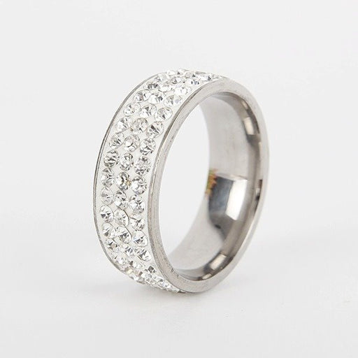 Wholesale Full diamond stainless steel ring JDC-RS-TS056 Rings 腾穗 Wholesale Jewelry JoyasDeChina Joyas De China
