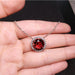 Wholesale full Rhinestone imitation Garnet Necklace JDC-NE-XH001 NECKLACE JoyasDeChina Red Diamond [Single Pendant] Wholesale Jewelry JoyasDeChina Joyas De China