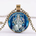 Wholesale Ganesha Alloy Time Gem Pendant Glass Necklaces JDC-NE-SongX002 Necklaces 淞香 Wholesale Jewelry JoyasDeChina Joyas De China