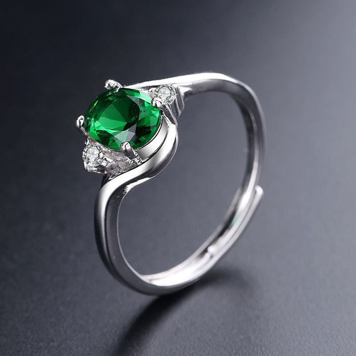 Wholesale gemstone copper ring JDC-RS-WN113 Rings 薇妮 75 red Adjustable opening Wholesale Jewelry JoyasDeChina Joyas De China