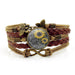 Wholesale gemstone vintage butterfly alloy bracelet JDC-BT-hengx006 Bracelet 横湘 Wholesale Jewelry JoyasDeChina Joyas De China