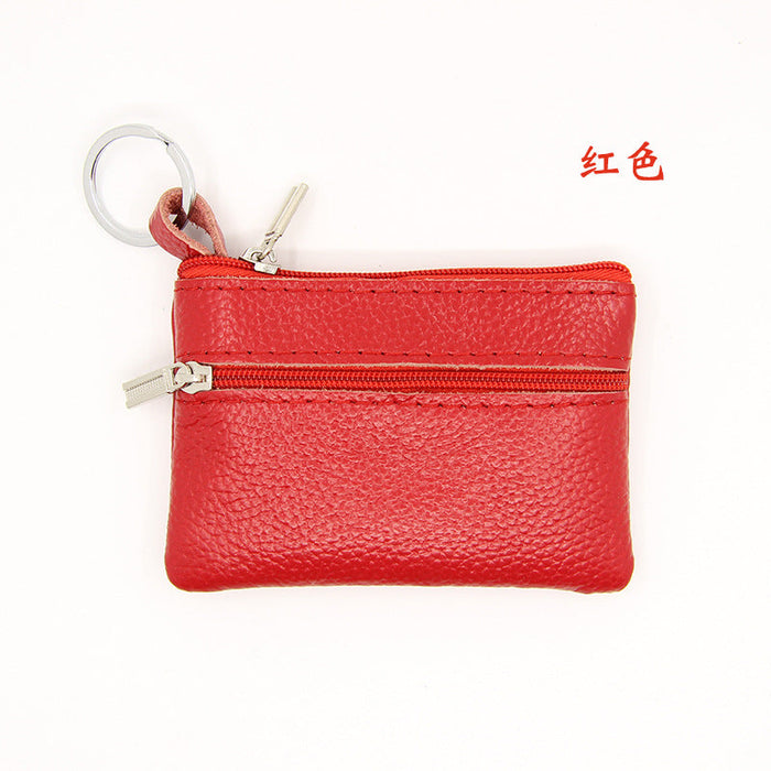Wholesale genuine leather mini coin purse multifunctional wallet JDC-WT-ZNS12 Wallet JoyasDeChina red Wholesale Jewelry JoyasDeChina Joyas De China