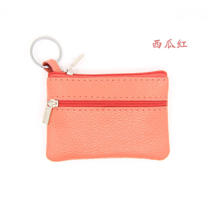 Wholesale genuine leather mini coin purse multifunctional wallet JDC-WT-ZNS12 Wallet JoyasDeChina watermelon red Wholesale Jewelry JoyasDeChina Joyas De China