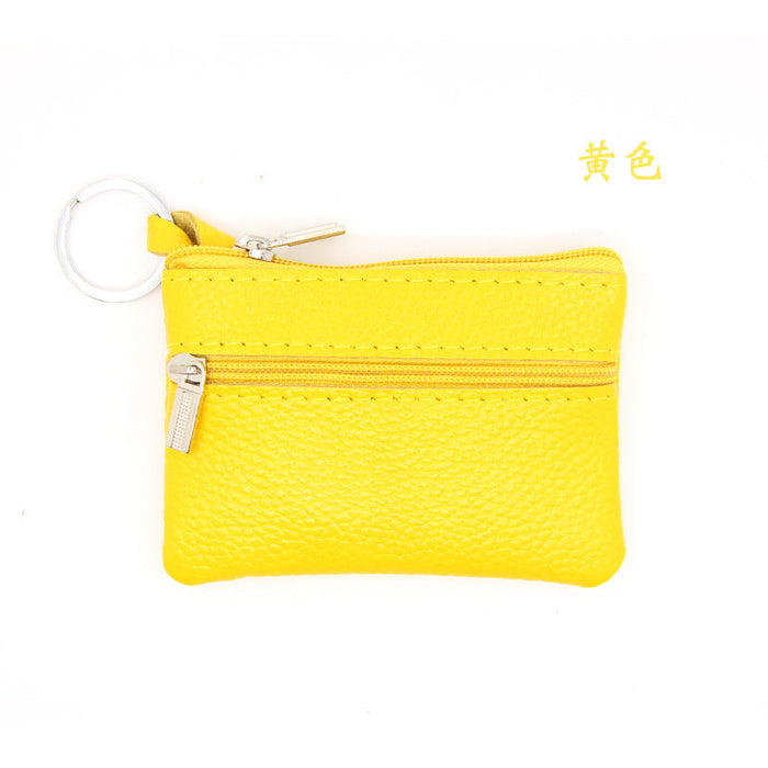 Wholesale genuine leather mini coin purse multifunctional wallet JDC-WT-ZNS12 Wallet JoyasDeChina yellow Wholesale Jewelry JoyasDeChina Joyas De China