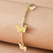 Wholesale geometric butterfly alloy bracelet JDC-BT-NZ037 Bracelet 奈珠 Wholesale Jewelry JoyasDeChina Joyas De China