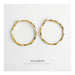 Wholesale geometric double-layer cross circle copper Earrings JDC-ES-WN039 Earrings 薇妮 TER1362 Wholesale Jewelry JoyasDeChina Joyas De China