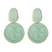 Wholesale geometric emerald green acetic acid plate Earrings irregular Earrings JDC-ES-JQ084 Earrings JoyasDeChina 33000 Wholesale Jewelry JoyasDeChina Joyas De China