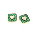 Wholesale geometric enamel Love Earrings JDC-ES-MY231 Earrings 曼茵 Wholesale Jewelry JoyasDeChina Joyas De China