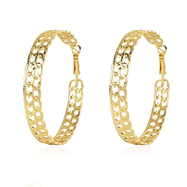 Wholesale geometric hollow alloy earrings JDC-ES-TC161 Earrings JoyasDeChina Wholesale Jewelry JoyasDeChina Joyas De China