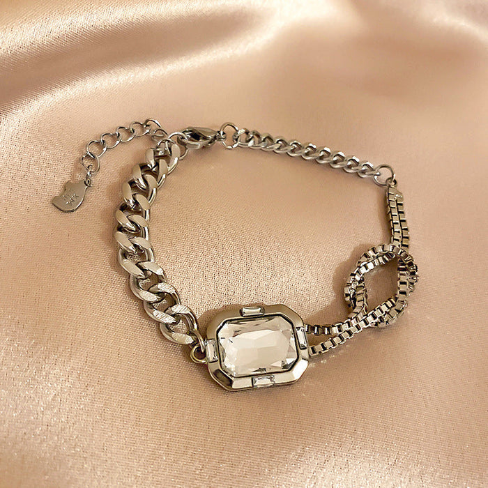 Wholesale geometric letter alloy bracelet JDC-BT-YWJQ027 Bracelet 义乌精巧 Sliver Wholesale Jewelry JoyasDeChina Joyas De China