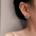 Wholesale geometric letter alloy gold earrings JDC-ES-BY-009 Earrings 宝钰 Wholesale Jewelry JoyasDeChina Joyas De China