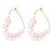 Wholesale geometric love pearl alloy earrings JDC-ES-TC154 Earrings JoyasDeChina golden Wholesale Jewelry JoyasDeChina Joyas De China