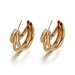Wholesale geometric metal round earrings JDC-ES-GSQY301 Earrings JoyasDeChina 10 Wholesale Jewelry JoyasDeChina Joyas De China