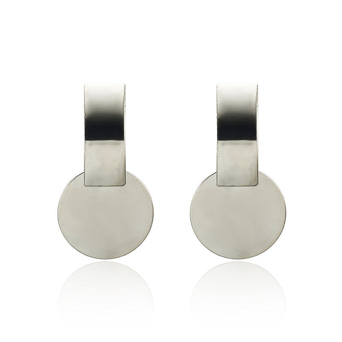 Wholesale geometric metal round earrings JDC-ES-GSQY301 Earrings JoyasDeChina 20 Wholesale Jewelry JoyasDeChina Joyas De China