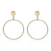 Wholesale geometric metal round earrings JDC-ES-GSQY301 Earrings JoyasDeChina 3 Wholesale Jewelry JoyasDeChina Joyas De China