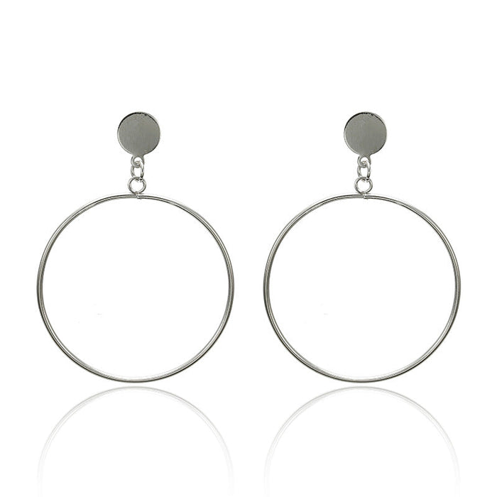 Wholesale geometric metal round earrings JDC-ES-GSQY301 Earrings JoyasDeChina 4 Wholesale Jewelry JoyasDeChina Joyas De China