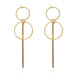 Wholesale geometric metal round earrings JDC-ES-GSQY301 Earrings JoyasDeChina 6 Wholesale Jewelry JoyasDeChina Joyas De China