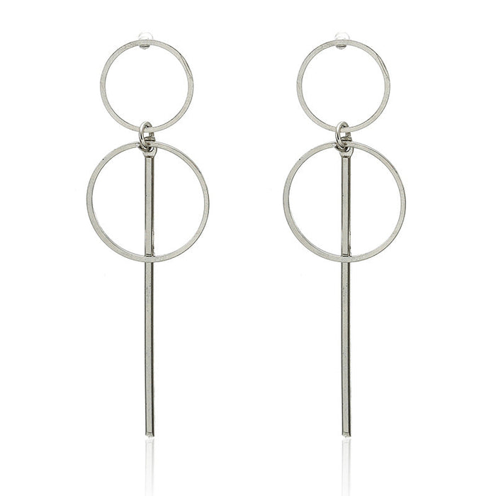 Wholesale geometric metal round earrings JDC-ES-GSQY301 Earrings JoyasDeChina 7 Wholesale Jewelry JoyasDeChina Joyas De China