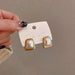 Wholesale geometric Pearl Gold Earrings JDC-ES-BY-055 Earrings 宝钰 3 Wholesale Jewelry JoyasDeChina Joyas De China