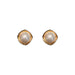 Wholesale geometric Pearl Gold Earrings JDC-ES-BY-055 Earrings 宝钰 Wholesale Jewelry JoyasDeChina Joyas De China